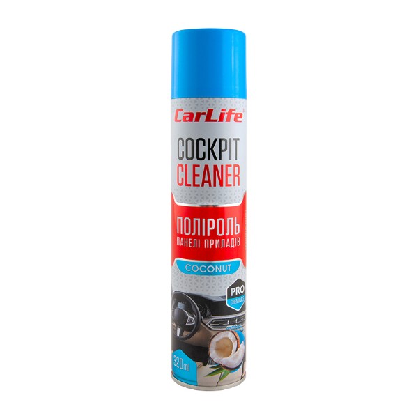 Фото - Поліроль для авто CarLife Кокос Cockpit Cleaner 320 ml (CF328)
