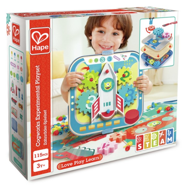 Фото - Игровой центр для малыша Hape Захватывающие шестеренки (E1065)