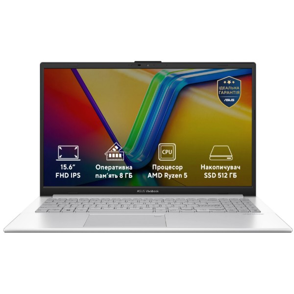 Фото - Уценка - Ноутбук Asus Vivobook Go 15 E1504FA-BQ5029 Cool Silver