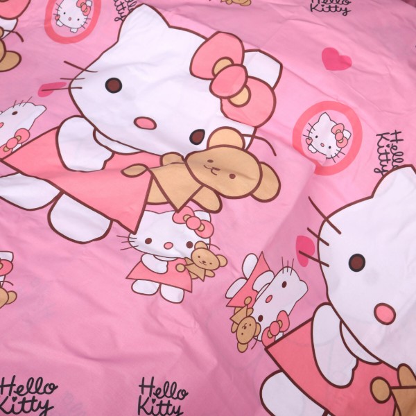 Фото - Комплект постельного белья MirSon King Size 220х240 см 17-0903 Kitty Sweet Hearts Ranforce Elite (2200012399422)