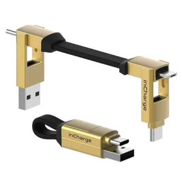 Фото - Кабель синхронізації даних Rolling Square inCharge 6 Gold (SIX03R)