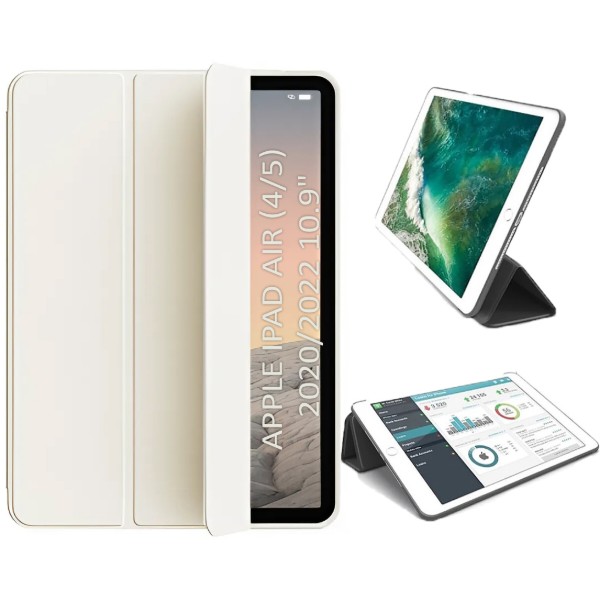 Фото - Чехол для планшета BeCover Tri Fold Soft TPU Silicone for Apple iPad Air (4/5) 2020/2022 10.9'' Beige (711734)