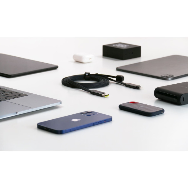 Фото - Кабель синхронізації даних Rolling Square 6in1, inCharge XL 2 м Black (XLM01R)