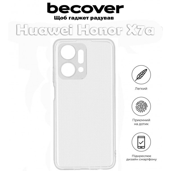 Фото - Чохол для смартфону BeCover for Honor X7a Transparancy (710595)