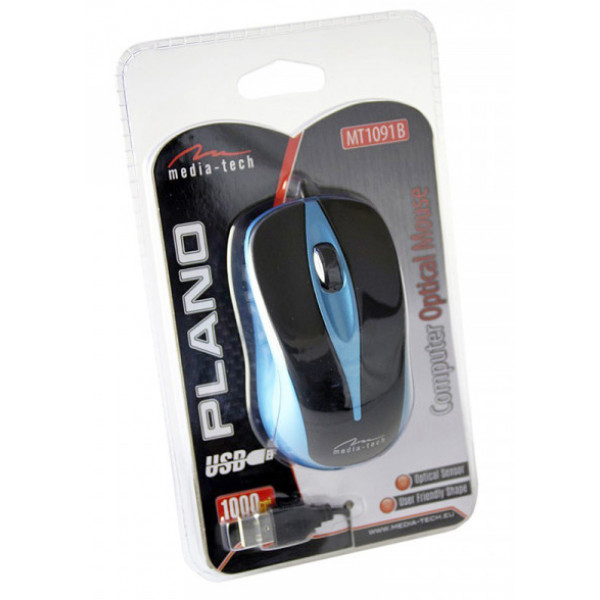 Фото - Миша дротова Media-Tech Plano Black\Blue (MT1091B)