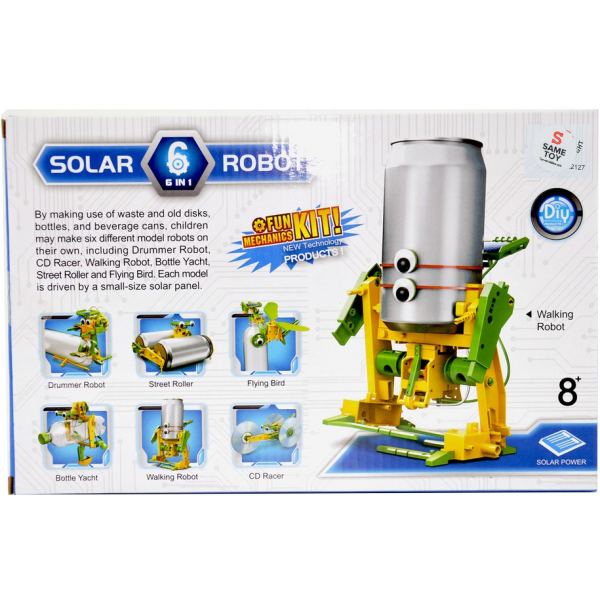 Фото - Пластиковий конструктор Same Toy Екобот 6 в 1 на сонячній батареї (2127UT)