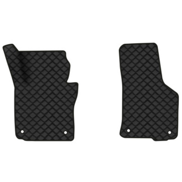 Фото - Коврики из экокожи в салон авто передние EVAtech для Octavia A5 (AT, 8 clips) Skoda 2004-2013 2 поколение Liftback EU (SK12152AE2AV4BBB)