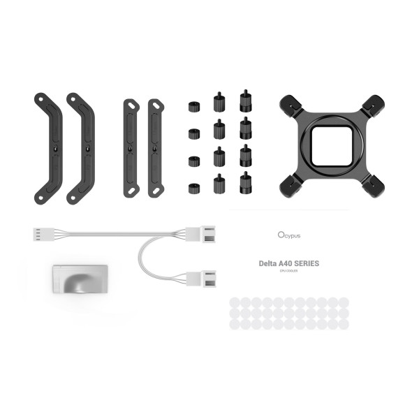 Фото - Водяна система охолодження OCYPUS DELTA A40 ELITE WH DUAL FAN (DELTA-A40-WH2NNWN00X-GL)