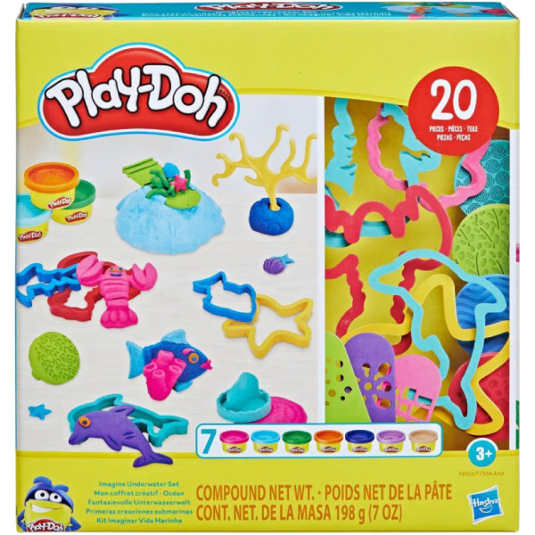 Фото - Набори для ліплення Hasbro Play Doh Креативні колекції IMAGINE UNDERWATER SET (F7384_F8163)
