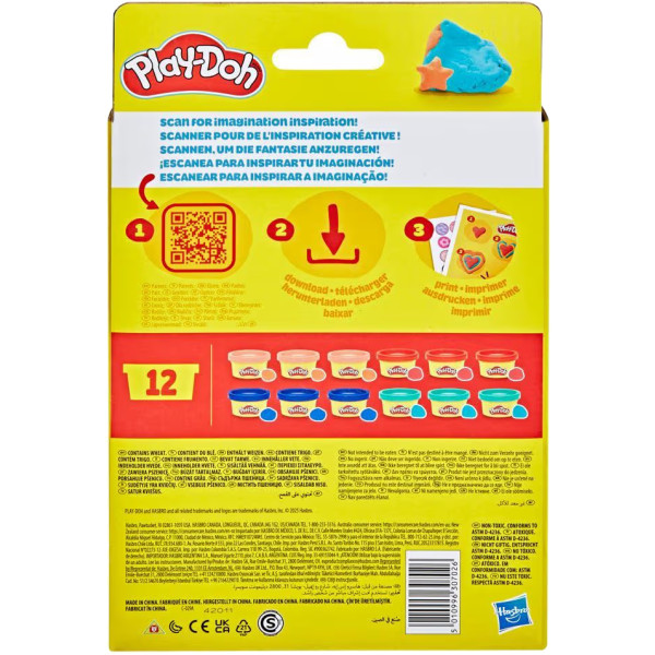 Фото - Матеріали Hasbro Play-Doh Набір маси для ліплення 12 баночок (G0519)