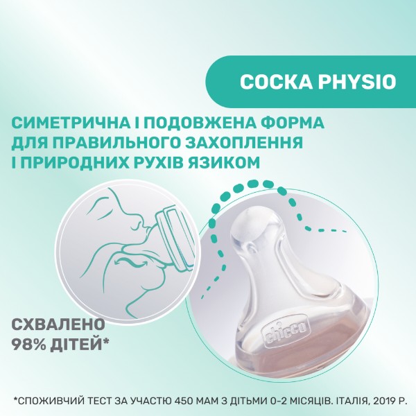 Фото - Пляшка для годування Chicco PERFECT 5 150 мл від 0 м повільний потік (20211.11.40)