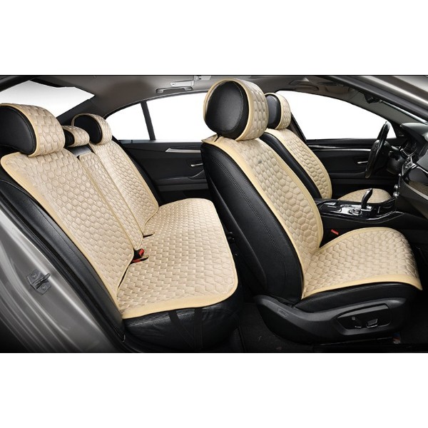 Фото - Комплект накидок на сиденье автомобиля Beltex Monte Carlo biege (BX81500)