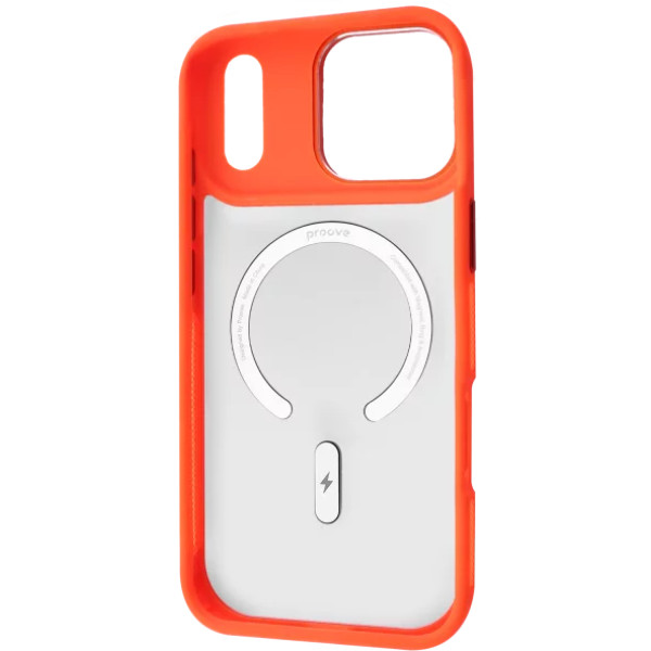 Фото - Чохол для смартфону Proove Clear Essence Case with Magnetic Ring iPhone 17 Pro Orange (PCCEIP17P010)