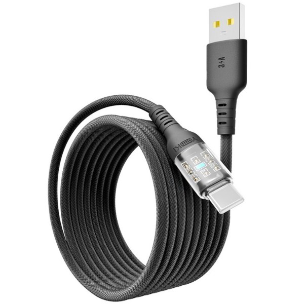 Фото - Кабель YOKI CYBER Type-C 3A 2m Black (YK-CY23)