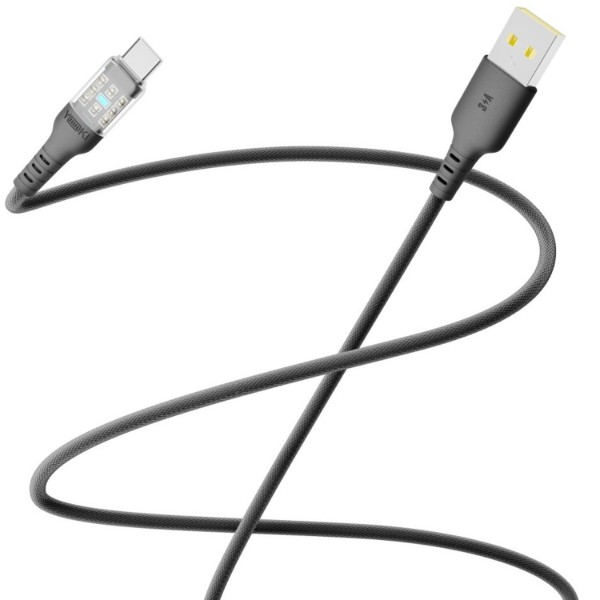 Фото - Кабель YOKI CYBER Type-C 3A 2m Black (YK-CY23)