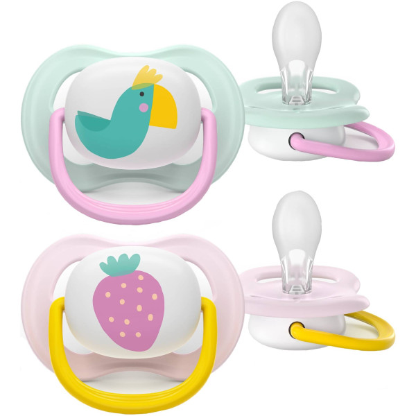 Фото - Ортодонтическая пустышка Philips Avent Ultra Air, 0-6 мес. (SCF080/24)