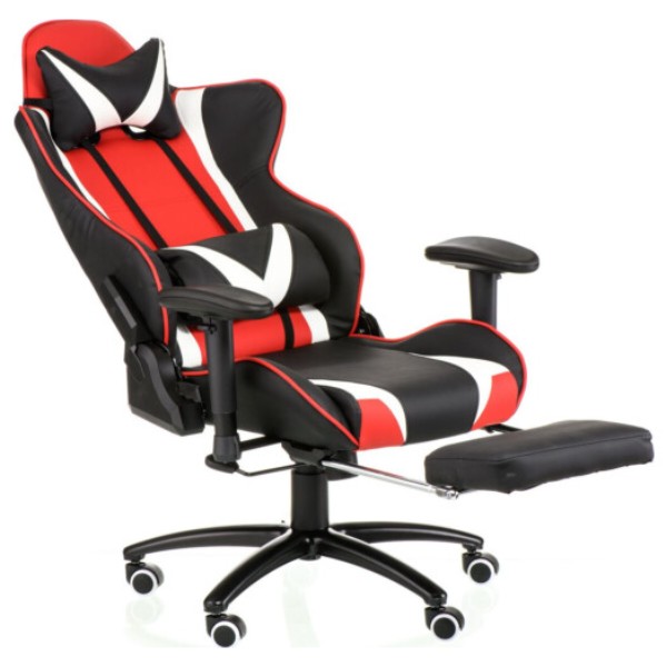 Фото - Кресло для геймеров Special4You ExtremeRace Black/Red/White with footrest (E6460)