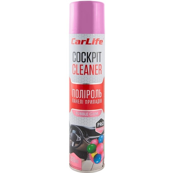 Фото - Полироль для авто CarLife Бабл гам Cockpit Cleaner 320 ml (CF329)