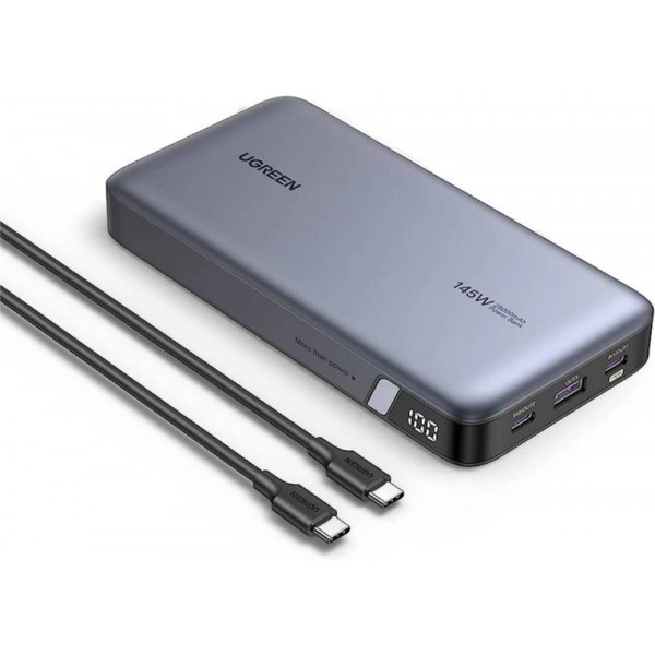 Фото - Батарея мобільна UGREEN 145W USB-C laptop/phone 25000mAh (PB205/90597A)