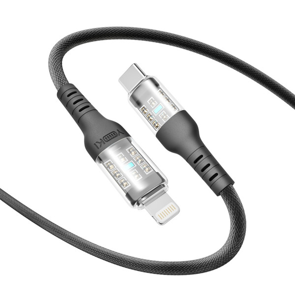 Фото - Кабель синхронізації даних YOKI CYBER Type-C to Lightning 30W 1.2m Black (YK-CY23)