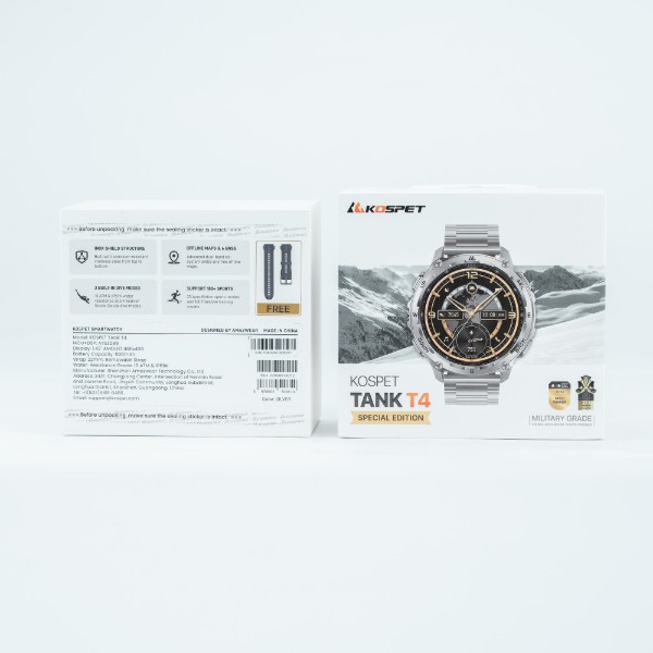 Фото - Смарт-годинник KOSPET TANK T4 SE SILVER