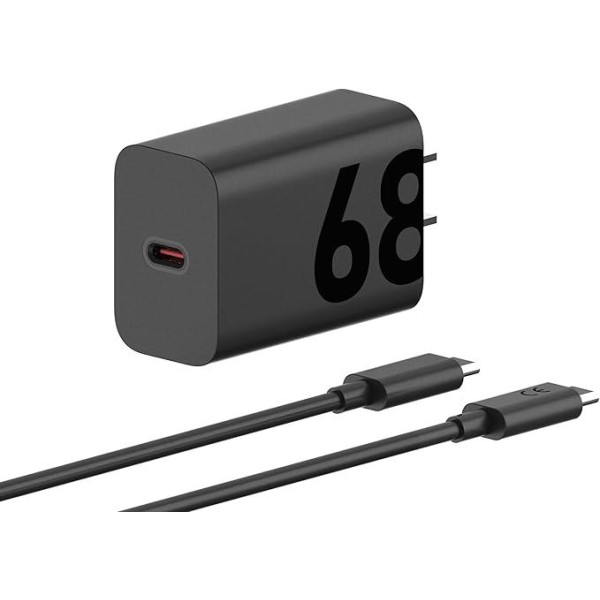 Фото - Мережевий зарядний пристрій Motorola 68W USB-С +кабель 1m (MC-682N)