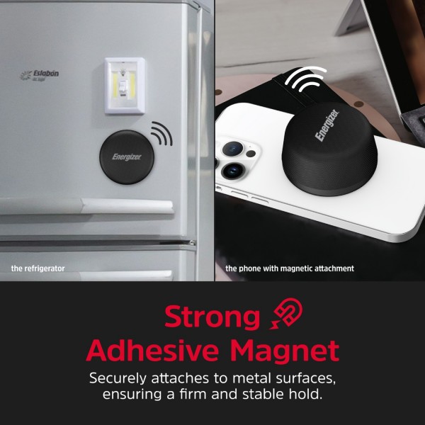 Фото - Портативна акустика Energizer Bluetooth 5.3 5W + Wireless bypass Charging магнітна зарядка 10W Black (BTS055)