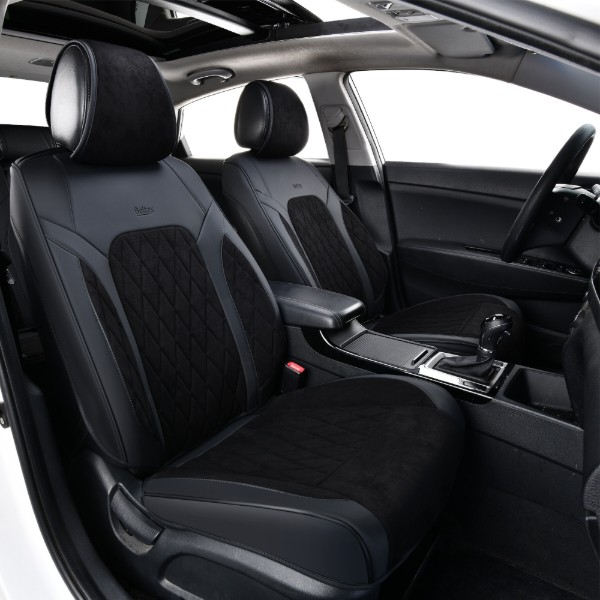 Фото - Комплект накидок на сидіння автомобіля Beltex 3D Malibu black 2 шт. (BX89110)
