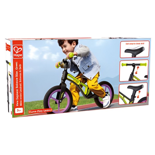 Фото - Біговел Hape Нове дослідження двоколісний зелений (E8486)