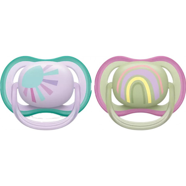 Фото - Ортодонтическая пустышка Philips Avent Ultra Air 0-6 мес (SCF085/59) Фото - Ортодонтическая пустышка Philips Avent Ultra Air 0-6 мес (SCF085/59)