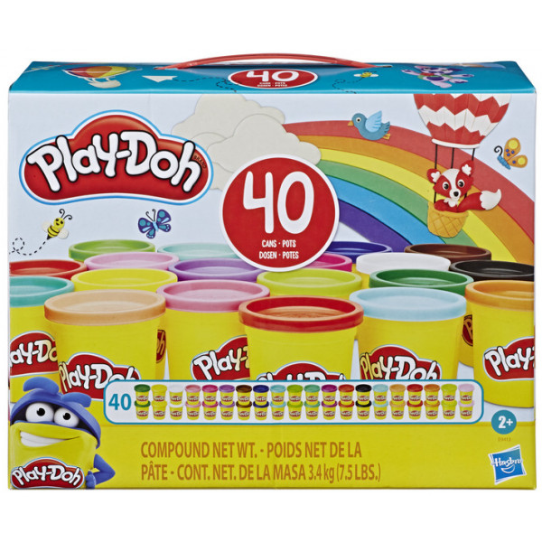 Фото - Матеріали Hasbro Play Doh Набір пластиліну, 40 баночок (E9413)