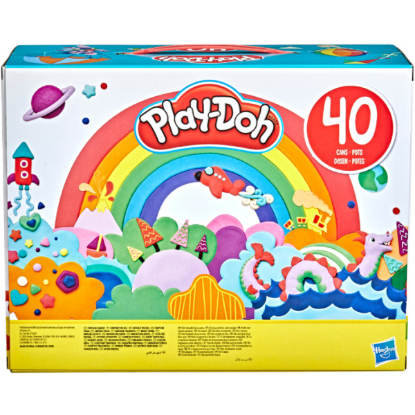 Фото - Матеріали Hasbro Play Doh Набір пластиліну, 40 баночок (E9413)