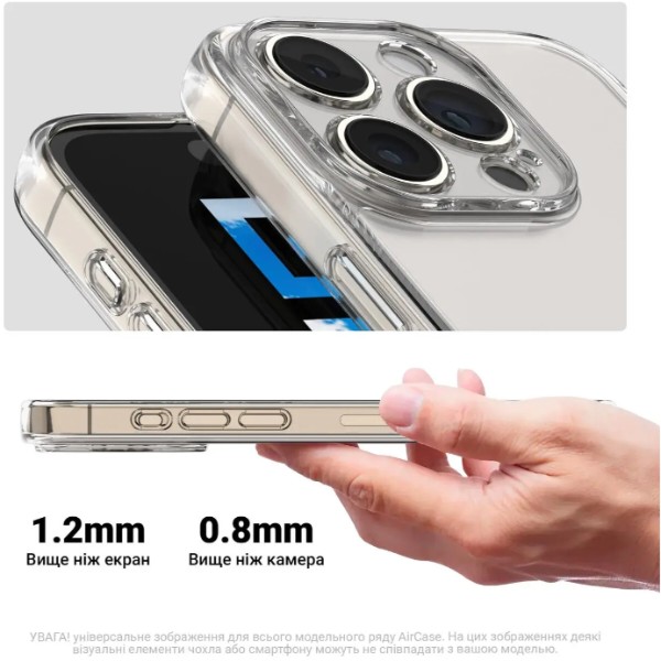 Фото - Чехол для смартфона Armorstandart Air for Apple iPhone 18 Pro / 17 Pro Camera cover Clear (ARM92366)