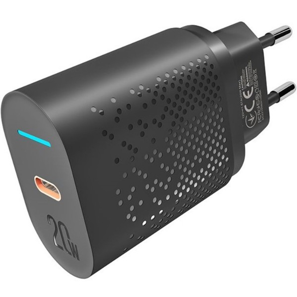 Фото - Мережевий зарядний пристрій YOKI Led Series 20W Black (YK-20PD)