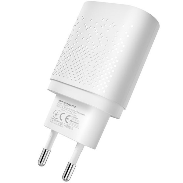 Фото - Мережевий зарядний пристрій YOKI Led Series 20W White (YK-20PD)
