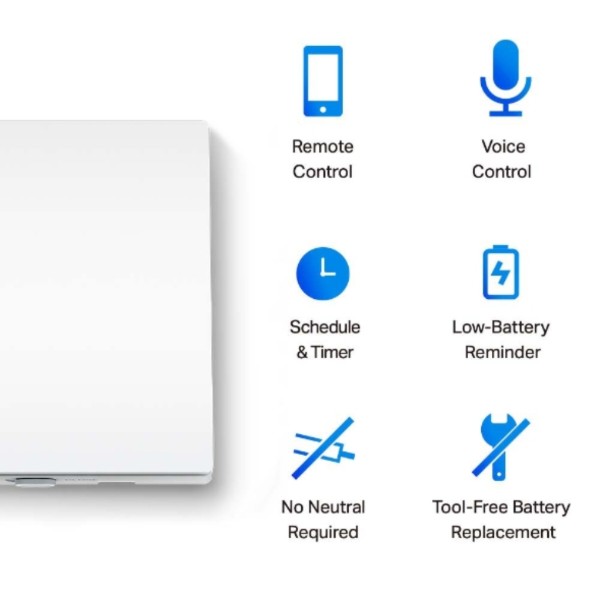 Фото - Кнопка LightSwitch для одноклавишного выключателя TP-Link Tapo S210