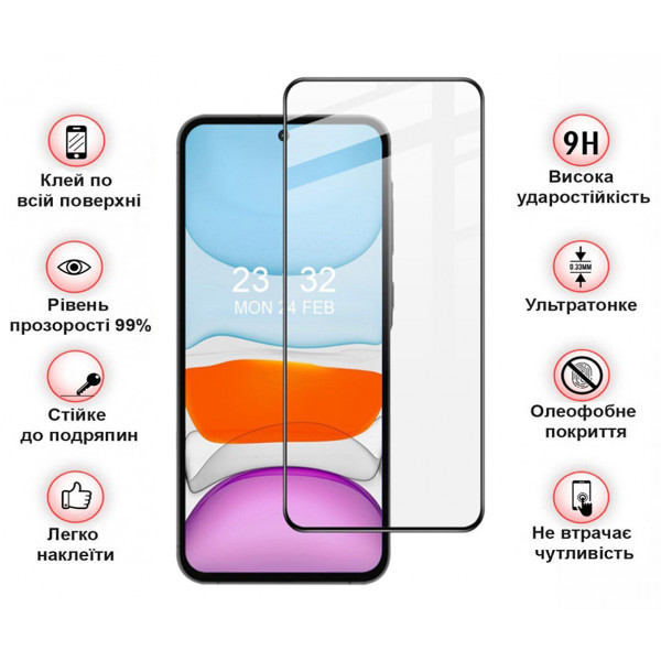 Фото - Защитное стекло для смартфона BeCover Samsung Galaxy A55 5G SM-A556 Black (710932)
