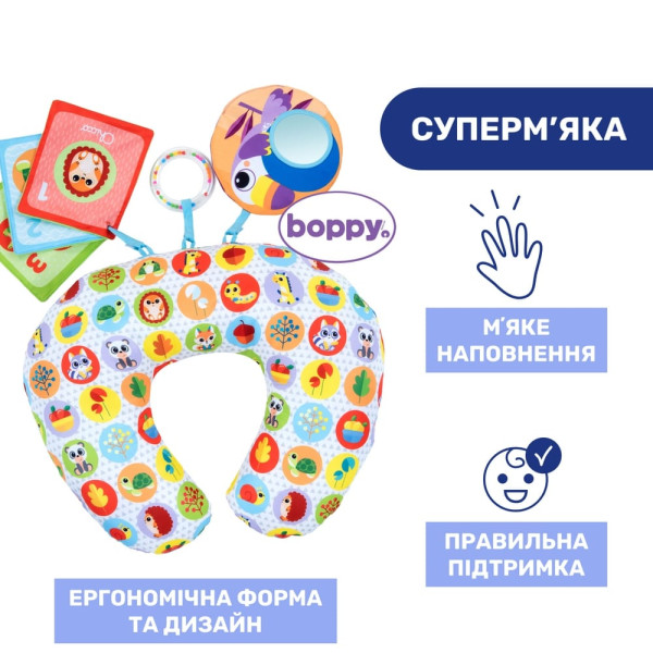 Фото - Розвиваюча подушка-килимок Chicco Animal Tummy Time (11351.00)