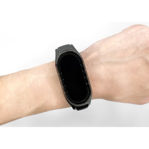 Фото - Ремінець для фітнес-браслета BeCover Metal for Xiaomi Mi Smart Band 9 Black (711978)