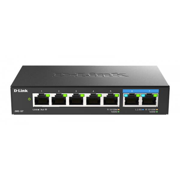 Фото - Коммутатор локальної мережі (Switch) D-Link DMS-107/E