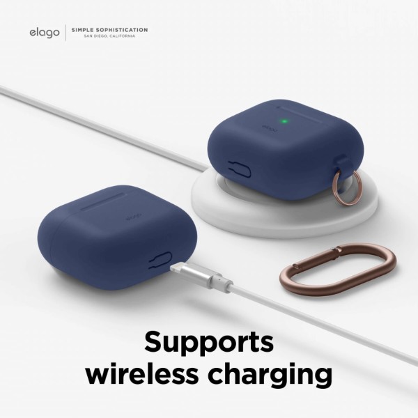 Фото - Чохол для навушників Elago Hang Silicone Case Jean Indigo for Airpods 3rd Gen (EAP3HG-HANG-JIN)