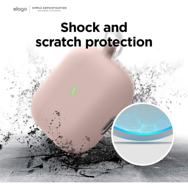 Фото - Чохол для навушників Elago Liquid Hybrid Case with Keychain Lovely Pink for Airpods 3rd Gen (EAP3RH-HANG-LPK)