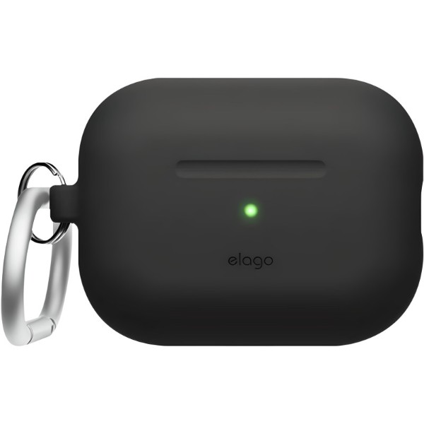 Фото - Чохол для навушників Elago Silicone Hang Case Black for Airpods Pro 2nd Gen (EAPP2CSC-ORHA-BK)