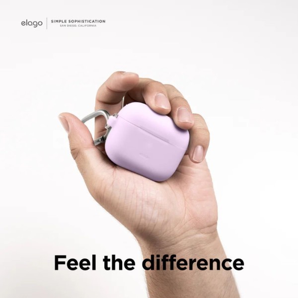 Фото - Чохол для навушників Elago Silicone Hang Case Lavender for Airpods Pro 2nd Gen (EAPP2CSC-ORHA-LV)