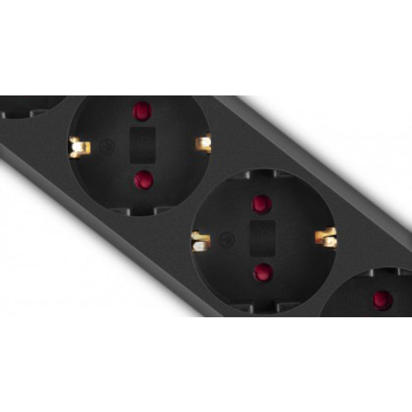 Фото - Мережевий фільтр REAL-EL RS-Protect M 1.8m Black (EL122300026)