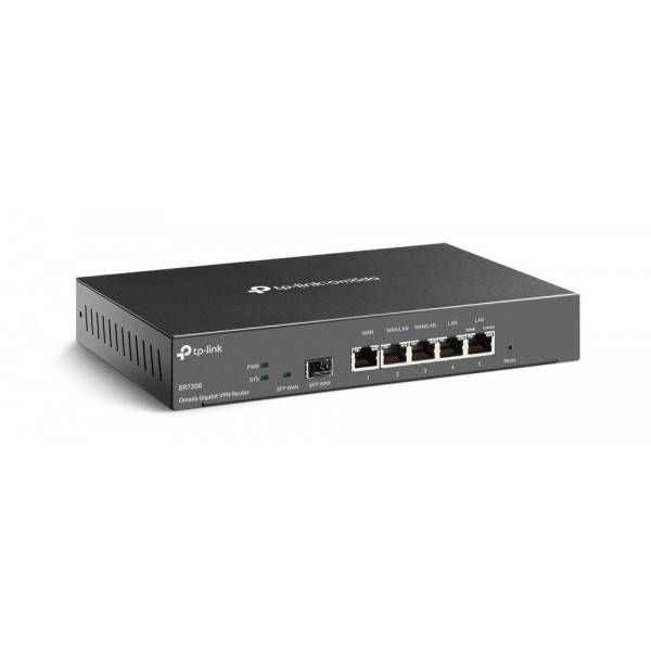 Фото - Маршрутизатор VPN TP-Link ER7206 2xGE LAN 1xGE WAN 2xGE LAN 1xSFP Omada