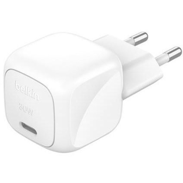 Фото - Сетевое зарядное устройство Belkin 30Вт USB-С PD PPS White (WCA008KQWH) Фото - Сетевое зарядное устройство Belkin 30Вт USB-С PD PPS White (WCA008KQWH)