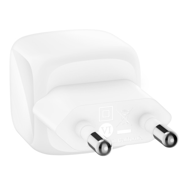 Фото - Сетевое зарядное устройство Belkin 30Вт USB-С PD PPS White (WCA008KQWH)