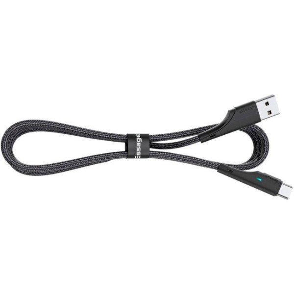 Фото - Кабель Essager Rousseau 3A Fast Charging USB Type C Cable 1m Black (EXCT-LS01)