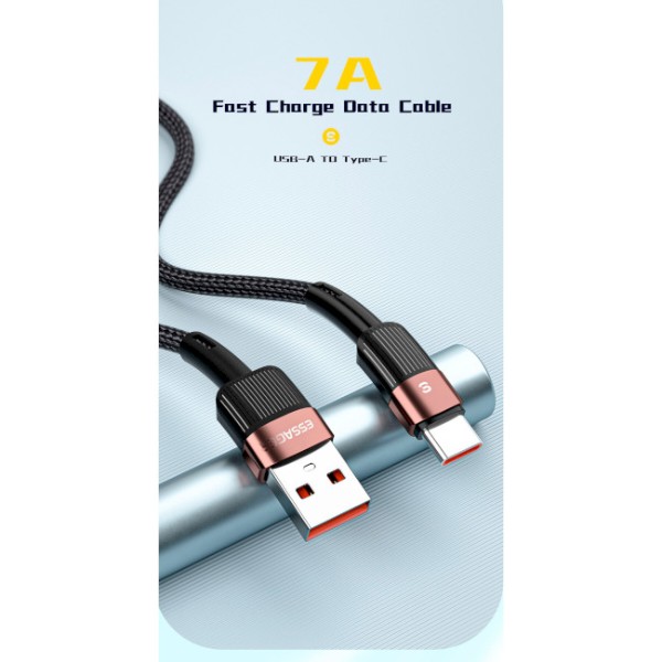 Фото - Кабель Essager Star 7A Type-C USB Cable 2m Black (EXCT-XCA01)
